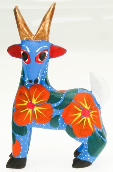Mountain Goat - Oaxacan Wood Carving  |  EarthView