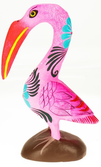 Flamingo - Oaxacan Wood Carving  |  EarthView