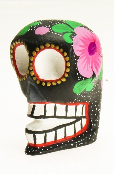 Skull - Oaxacan Wood Carving  |  EarthView