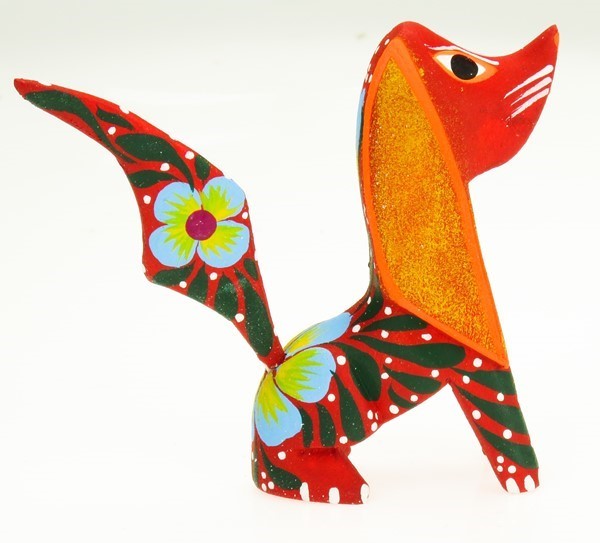 Dog sitting - Oaxacan Wood Carving  |  EarthView