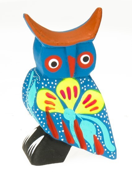 Owl - Oaxacan Wood Carving  |  EarthView