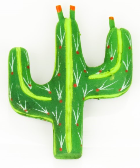 Saguaro Cactus Magnet - Oaxacan Wood Carving  |  EarthView