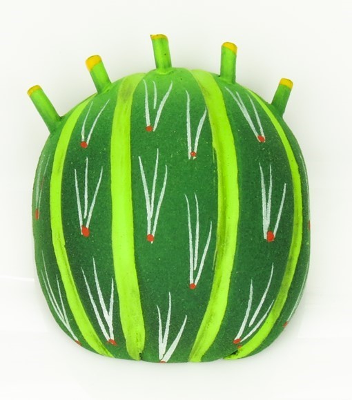 Barrel Cactus Magnet - Oaxacan Wood Carving  |  EarthView