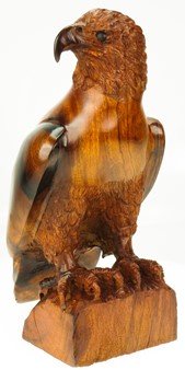 Detailed Eagle - Ironwood Carving  |  EarthView
