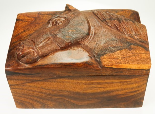 Horse Box - Ironwood Carving  |  EarthView