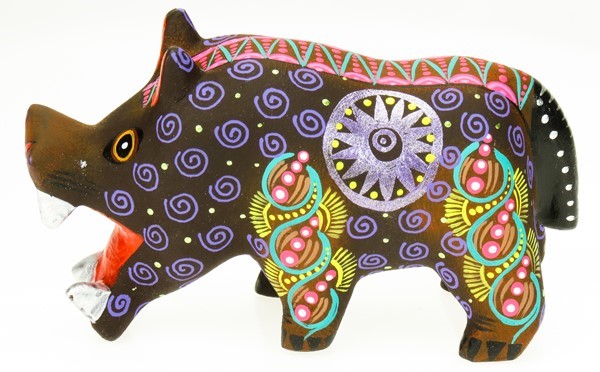 Hippo - Oaxacan Wood Carving  |  EarthView