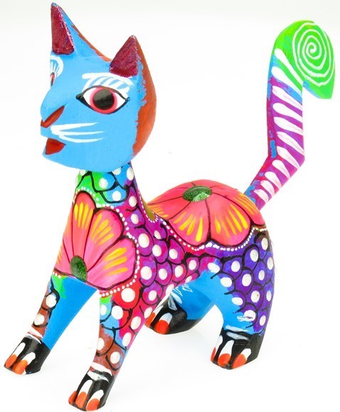 Cat - Oaxacan Wood Carving  |  EarthView