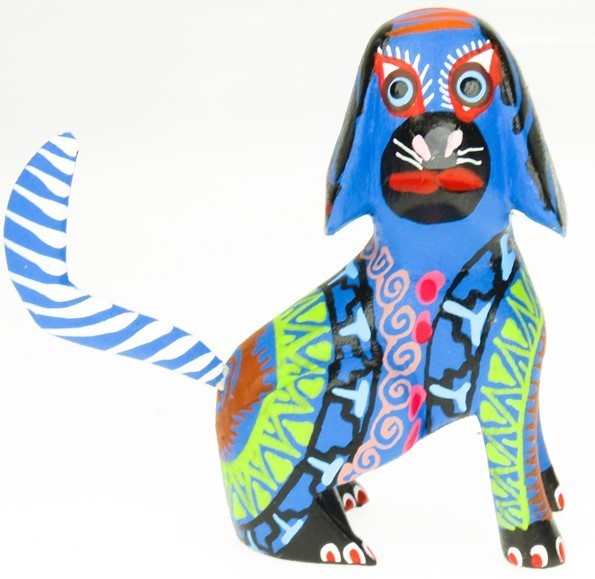 Dog sitting - Oaxacan Wood Carving | EarthView