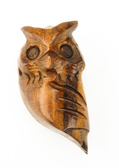Owl 3-D Magnet - Ironwood Carving  |  EarthView