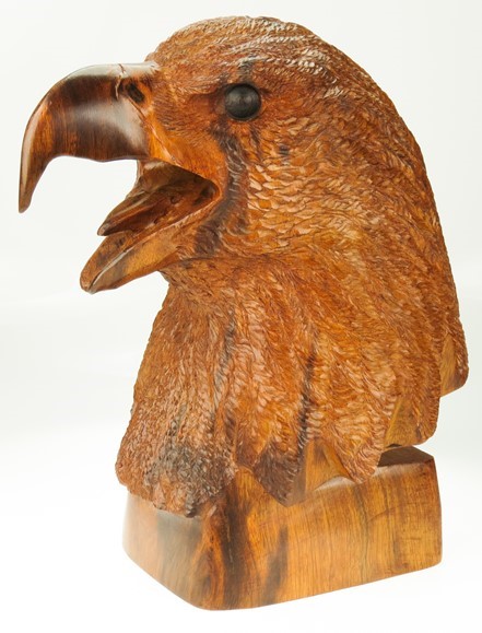 Eagle Bust - Ironwood Carving  |  EarthView