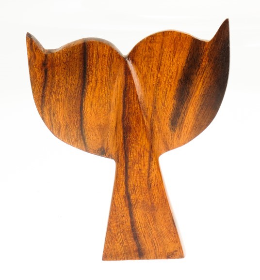 Whale Tail Magnet - Ironwood Carving  |  EarthView