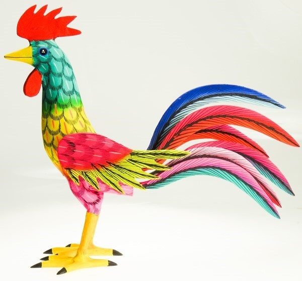 Rooster - Oaxacan Wood Carving  |  EarthView