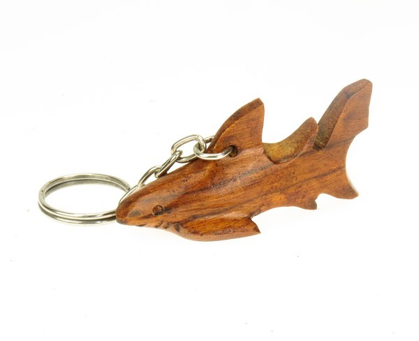 Shark Keychain - Ironwood Carving  |  EarthView