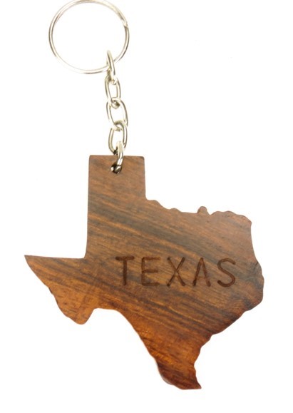 Texas Keychain - Ironwood Carving  |  EarthView