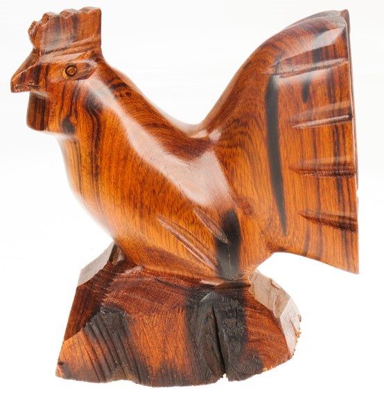 Rooster - Ironwood Carving  |  EarthView