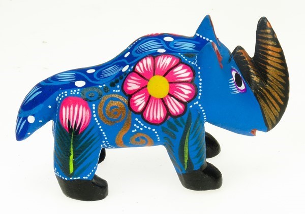 Rhino - Oaxacan Wood Carving  |  EarthView