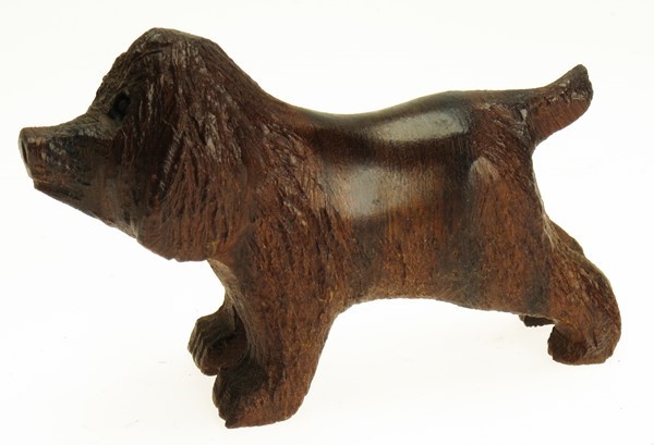 Dog standing - Ironwood Carving  |  EarthView