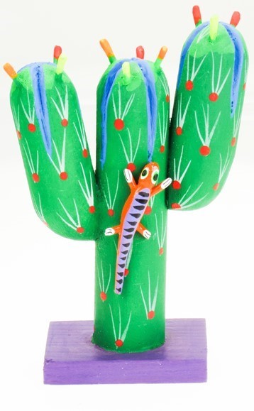 Saguaro Cactus - Oaxacan Wood Carving  |  EarthView