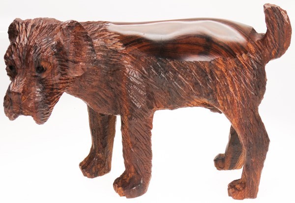 Dog standing - Ironwood Carving  |  EarthView