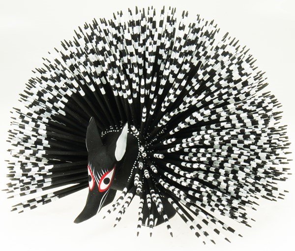 Black Porcupine - Oaxacan Wood Carving  |  EarthView