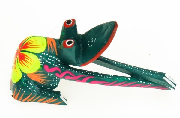 Frog - Oaxacan Wood Carving  |  EarthView