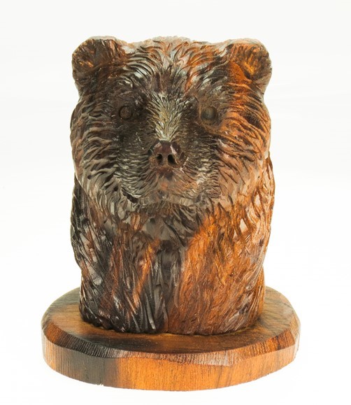 Bear Head - Ironwood Carving  |  EarthView