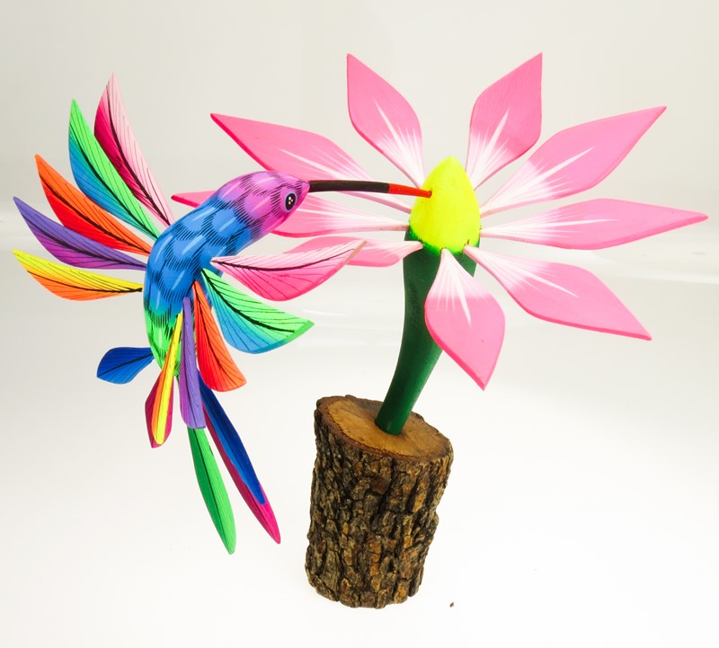 Flower with Hummingbird