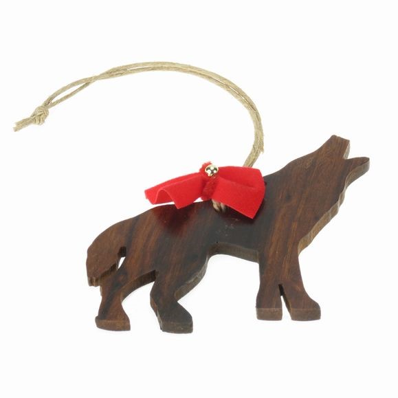 Wolf Silhouette Ornament