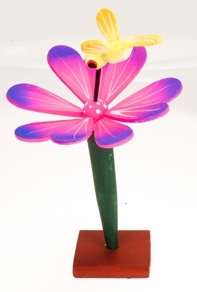 Flower with hummingbird