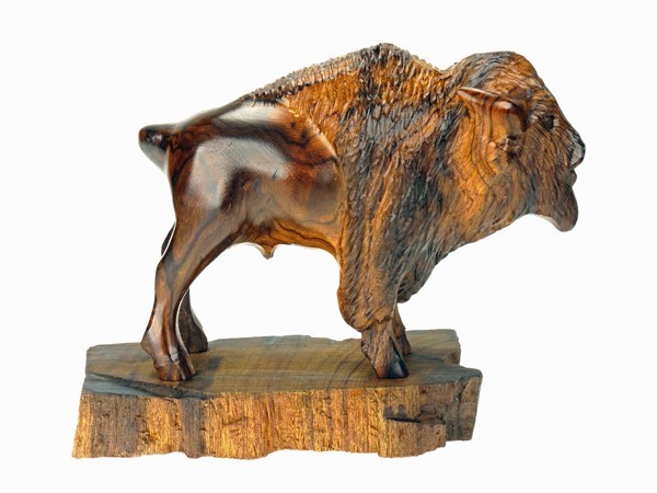 Buffalo with detail on base