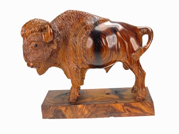Buffalo with detail on base