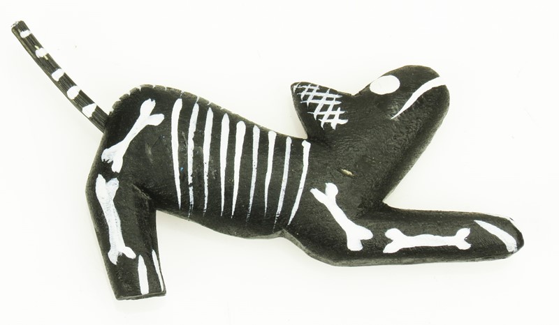 Skeleton Cat Magnet