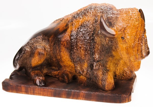 Detailed Resting Buffalo