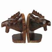 View Moose Head Bookends