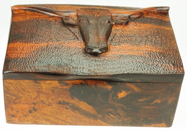 View Texas Longhorn Box- smooth