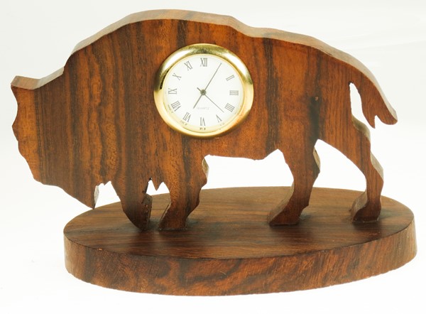 View Buffalo Silhouette Clock