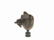 View Bear Head with Fish Finial