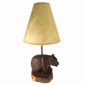 View Bear with Fish Lamp