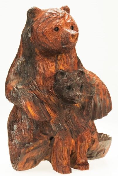 View Bear sitting with baby