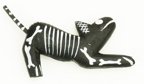 View Skeleton Cat Magnet